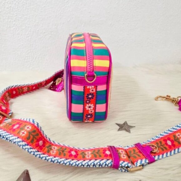 Kurt Geiger Southbank Canvas Camera Bag NEW IN BOX - Picture 6 of 11